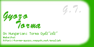 gyozo torma business card